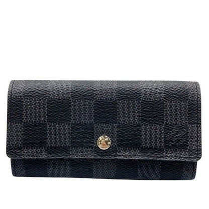 Louis Vuitton Key Case Graphite Porte Cles Voiture Black Damier Holder