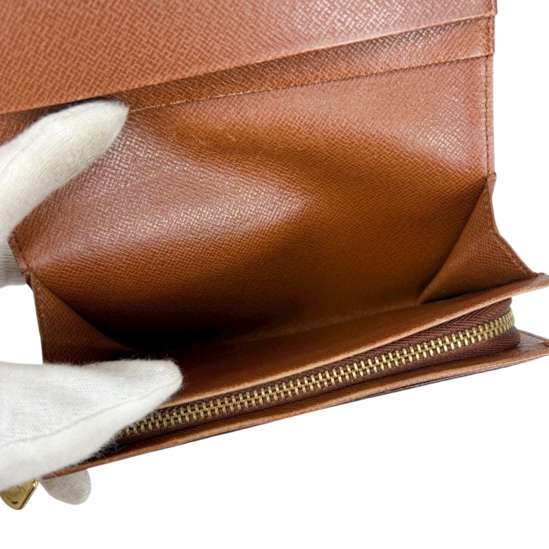 Louis Vuitton Monogram Leather Porte Monet Vier Trésor Bifold Compact Wallet