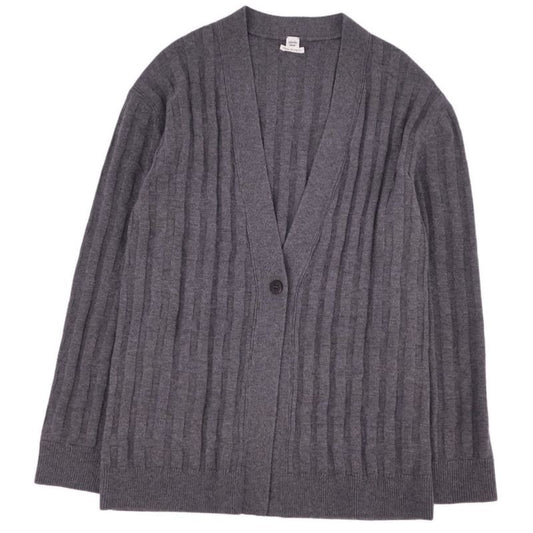 Hermes 21 AW Cardigan Long Sleeve Rib Knit