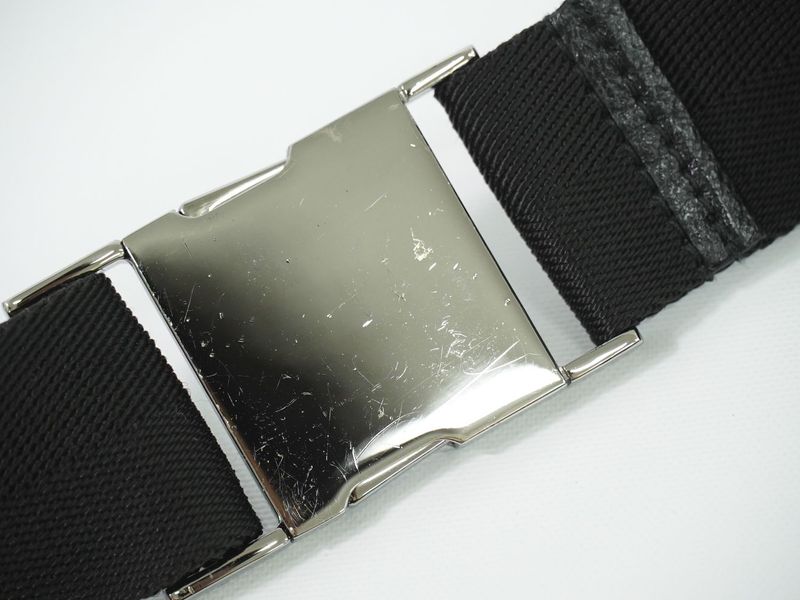 Authentic Gucci GG Canvas Waist Pouch Belt Bag Body Bag Black 131236 Bag