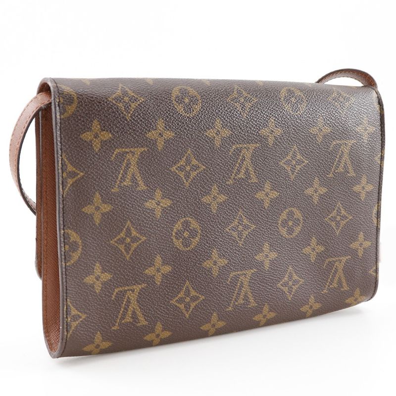 Louis Vuitton Bordeaux 24 Vintage 2WAY Clutch M51798 Monogram Canvas Brown