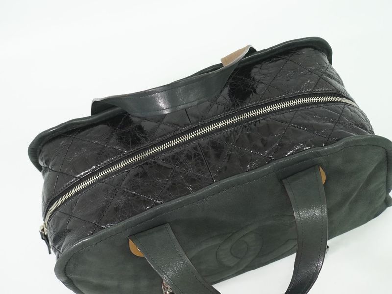 Authentic Chanel In The Mix Coco Mark 2WAY Shoulder Bag Handbag Sparkle Leather