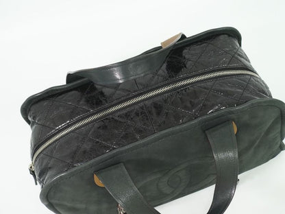 Authentic Chanel In The Mix Coco Mark 2WAY Shoulder Bag Handbag Sparkle Leather