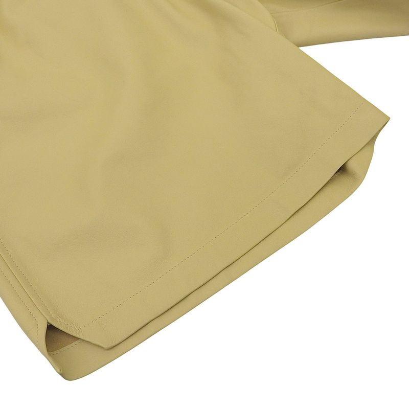 Bottega Veneta Beautiful Leather Shorts Bottoms Men's Yellow XS 633447 22 Years