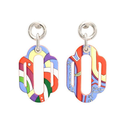 Hermes Earrings Attrage Blue