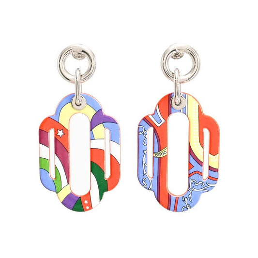Hermes Earrings Attrage Blue