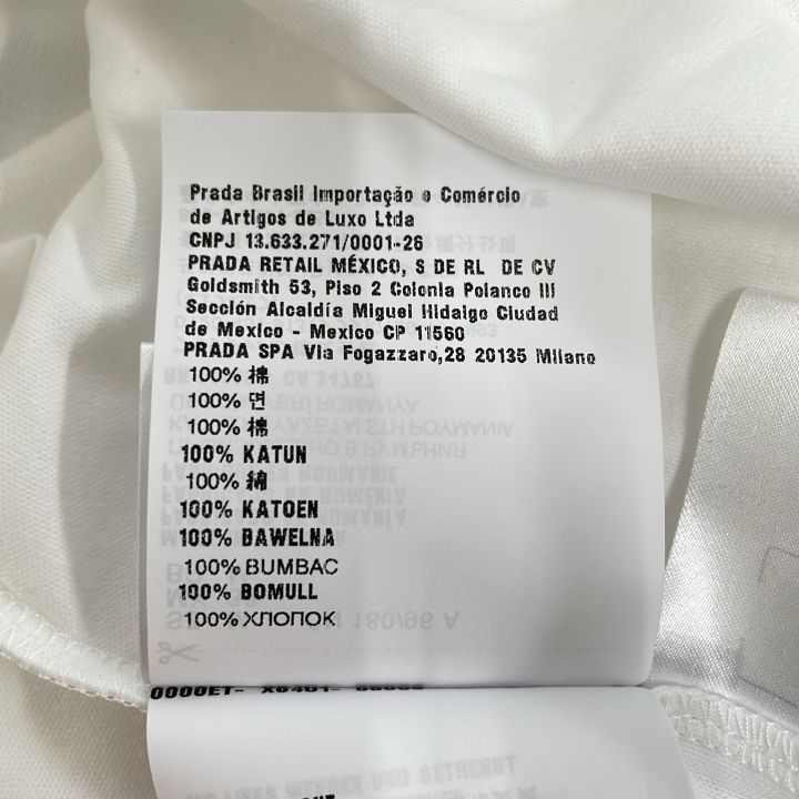 Prada ACU1 2024 5116 Ujn658 R232 Pocket T-shirt Men White M