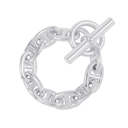 Hermes Bracelet Chaine D'ancre TGM 10 Links Silver
