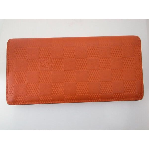 Louis Vuitton Damier Infini Portefeuille Brazza Orange Paw Nbroker — view 4