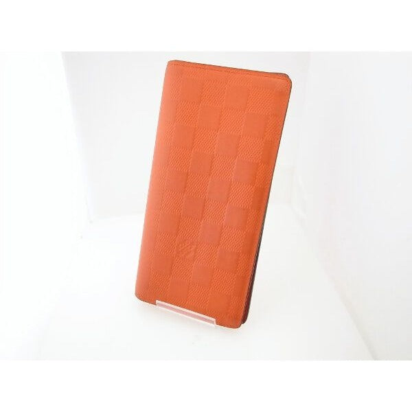 Louis Vuitton Damier Infini Portefeuille Brazza Orange Paw Nbroker