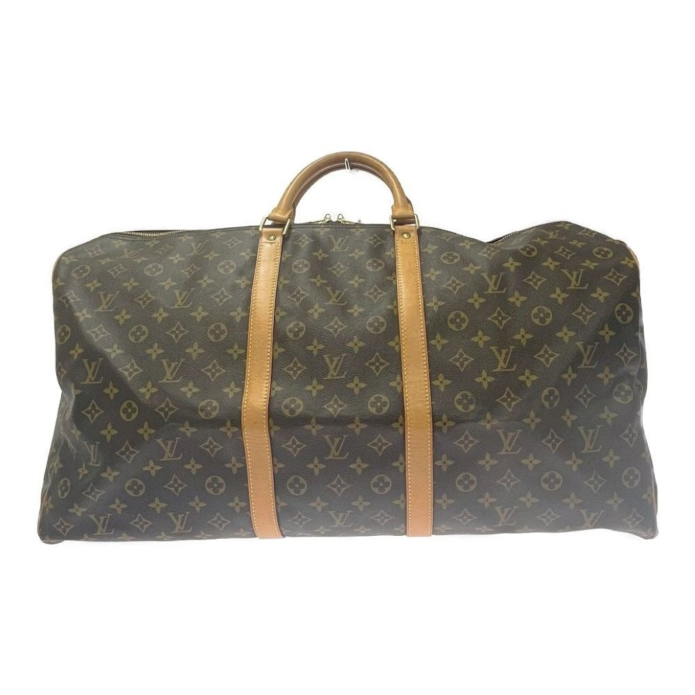 Louis Vuitton Monogram Keepall 60 Boston Bag Brown