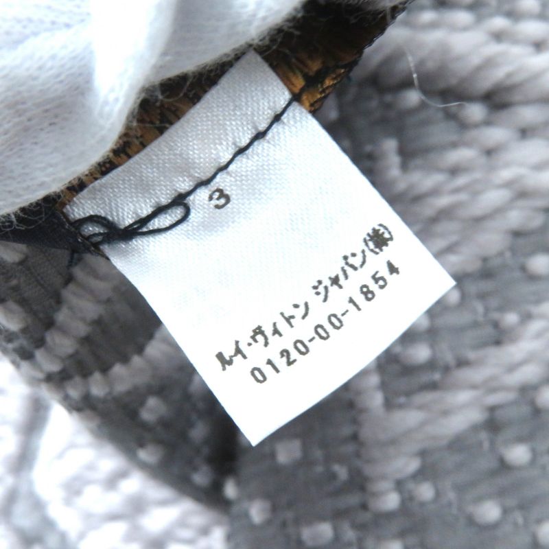 Louis Vuitton 2019 M74742 Echarpe Logomania Wool Silk Fringe Scarf Gripe Lou