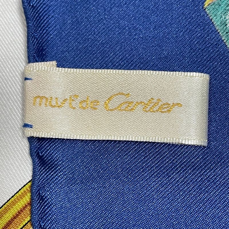 Cartier Scarf Silk Blue