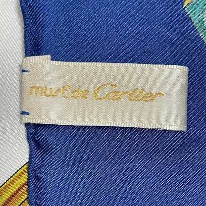 Cartier Scarf Silk Blue
