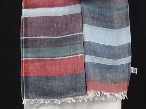 Attire Bottega Veneta 60% Wool X 30% Cashmere Fringe Scarf Stole Shawl Blue