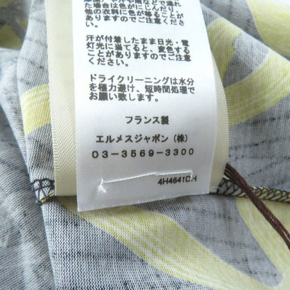 Hermes 2024 4h4641dh Kaleidoscope Effect Short Sleeve T-shirt Navy Yellow 40