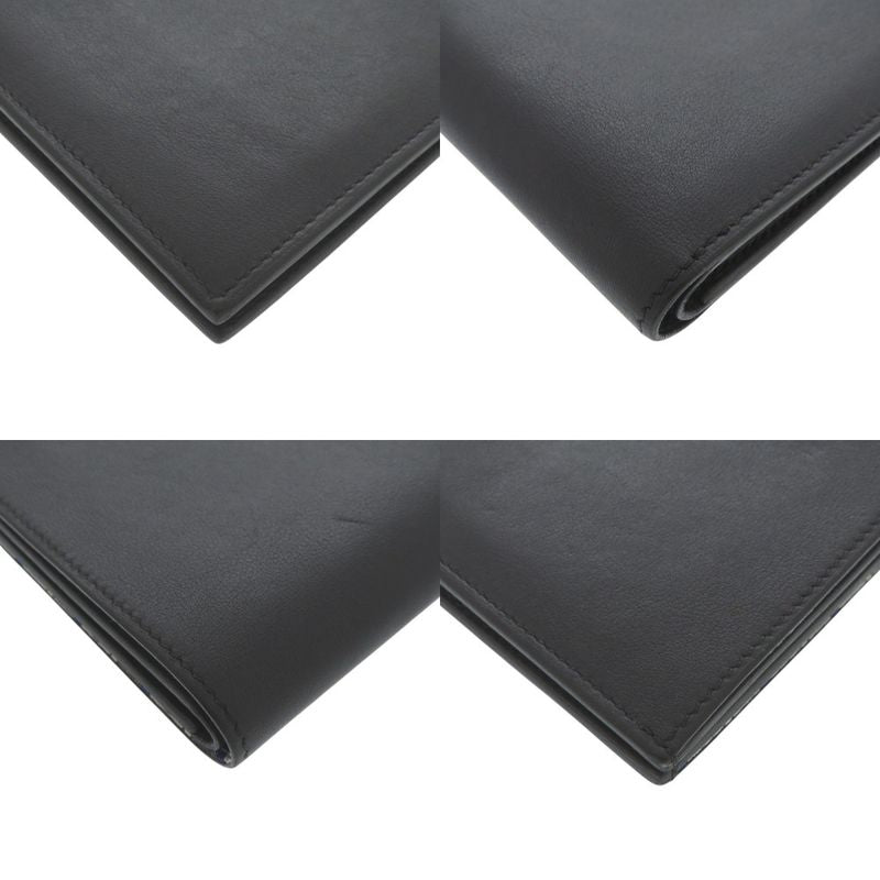 Hermes Citizen Twill Compact Vorsoft Navy Engraved B (2023) Wallet Bifold