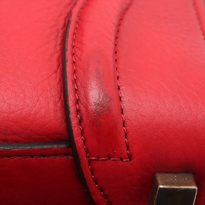 Celine Luggage Micro Shopper Leather Handbag Tote Women's EEE Cw67-1