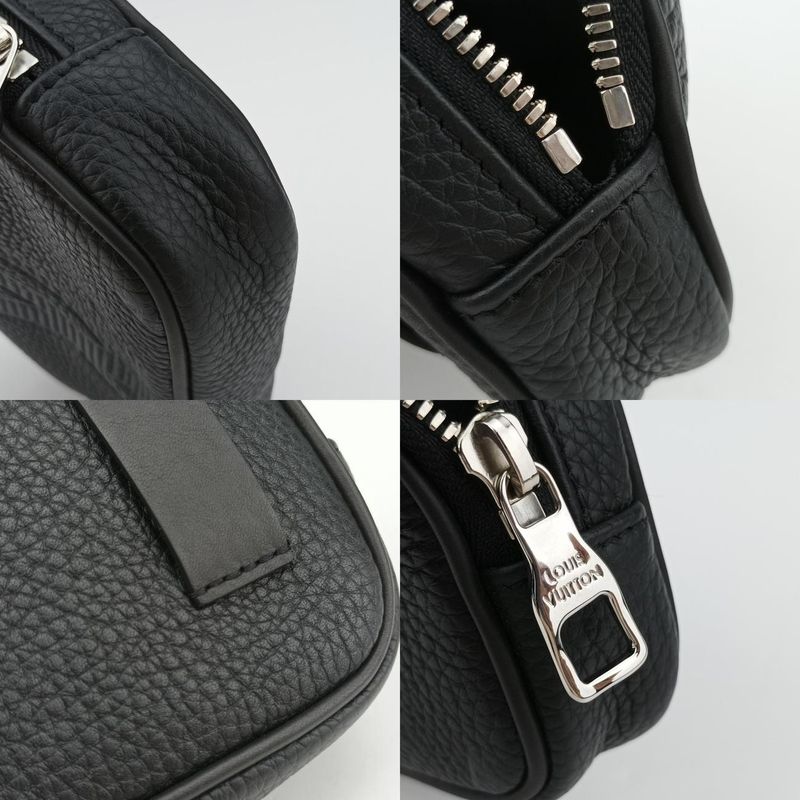 Louis Vuittonmonogram Taurillon Belt Noir Black Leather Mp282ubc4230