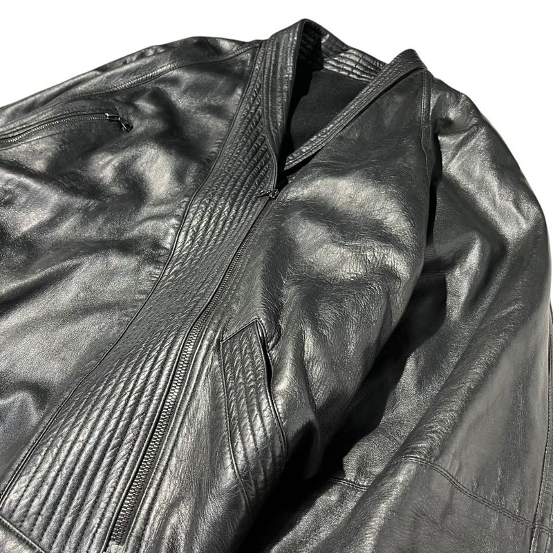 Gianni Versace 80's Vintage Kimono Leather Blouson 80's Vintage Kimono Leather