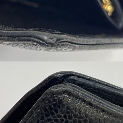 Chanel Caviar Skin CC Wallet Bifold Wallet Black Leather 30ka681