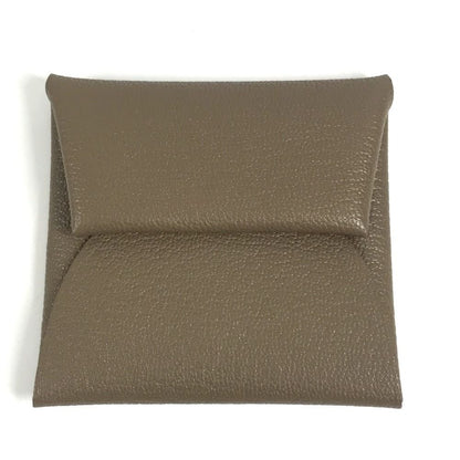 Hermes Coin Case Bastia Chevre Etoupe Gray