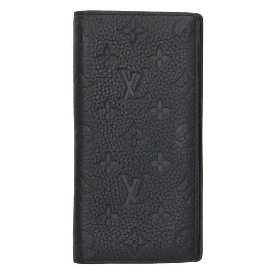 Louis Vuitton Potre Feuille Brazza Monogram Embossed Logo Long Wallet