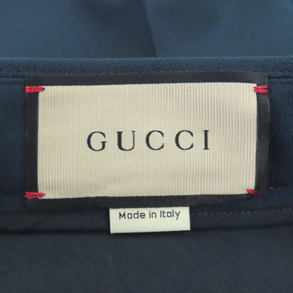 Gucci Web Stripe Slacks Trousers Pants Navy 44 with Hanger Made — view 5