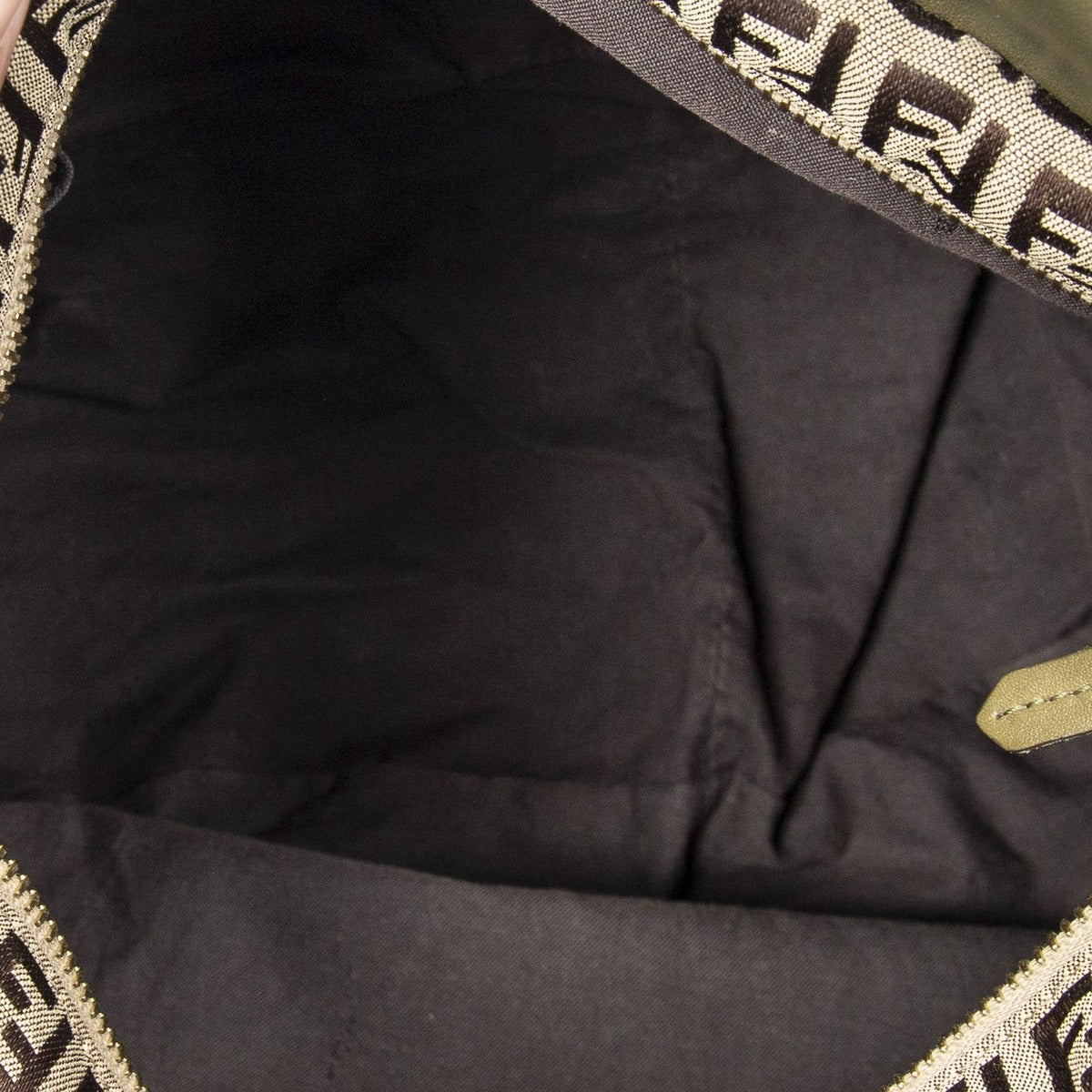 Fendi Front Drawstring Pocket Tobege Greenzcchino Canvas Beige Green — view 9