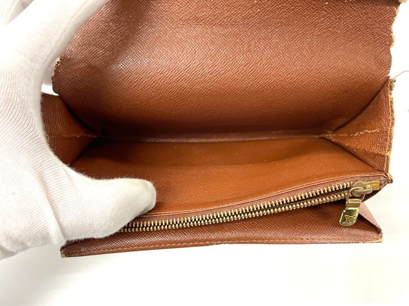 Louis Vuitton Monogram Pochette Portmonnaie Cles Di Long Wallet M61725 Brown