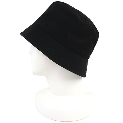 Prada Triangle Logo Re-Nylon Bucket Hat Black — view 3