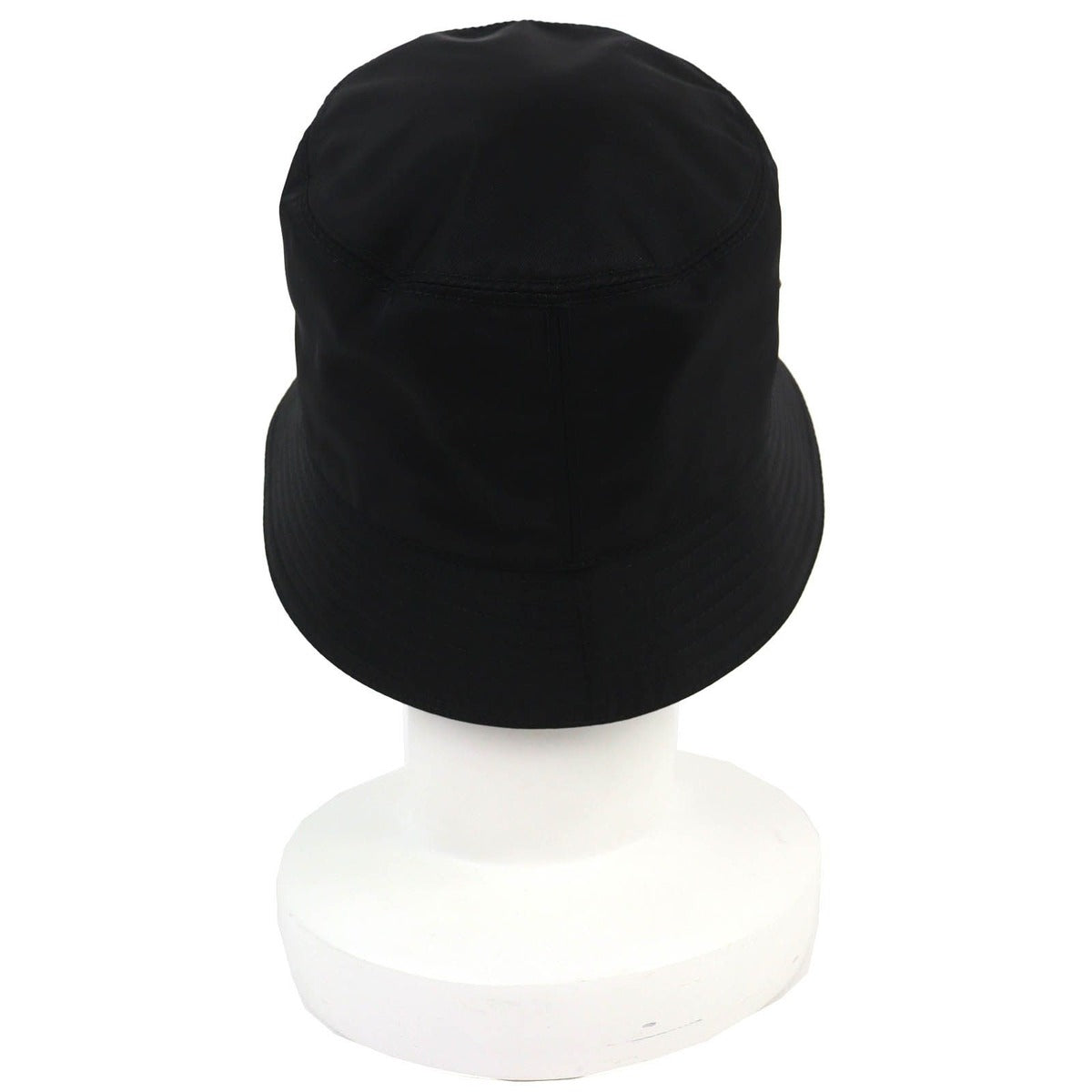 Prada Triangle Logo Re-Nylon Bucket Hat Black — view 4