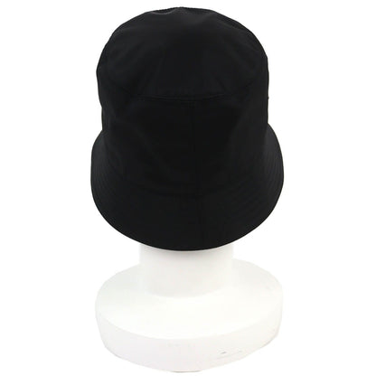 Prada Triangle Logo Re-Nylon Bucket Hat Black — view 4