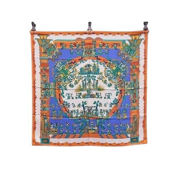 Hermes Scarf Carre 90 Multicolor Silk Astres Es Soleils