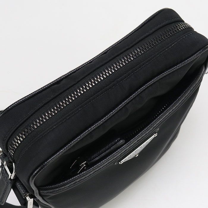 Prada Re-nylon 2vh112 2DMH F0002 Crossbody Shoulder Bag Nylon Saffiano Leather