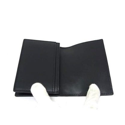 Bottega Veneta Intrecciato Leather Card Case Holder Business Black — view 3
