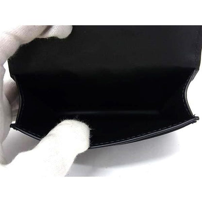 Bottega Veneta Intrecciato Leather Card Case Holder Business Black — view 4