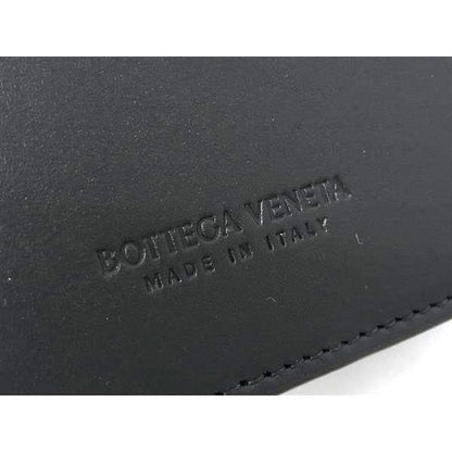 Bottega Veneta Intrecciato Leather Card Case Holder Business Black — view 5