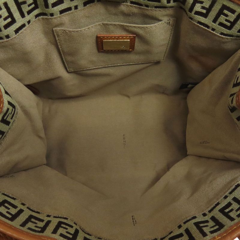 Fendi Zucca Pattern Handbag Canvas Women