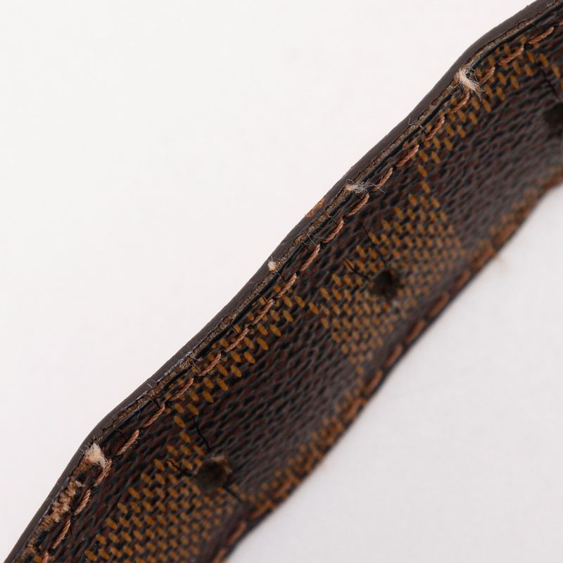Louis Vuitton Santure Ellipse M6995 Damier Canvas Brown Ca1101 Men's Belt