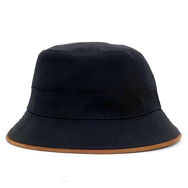 Hermes Bucket Hat Black Brown Buckeye Size 57