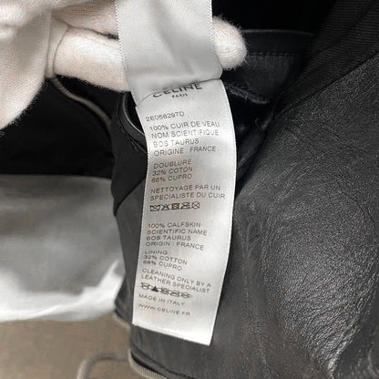 Celine Classic Biker Leather Riders Jacket 2e058297d 46