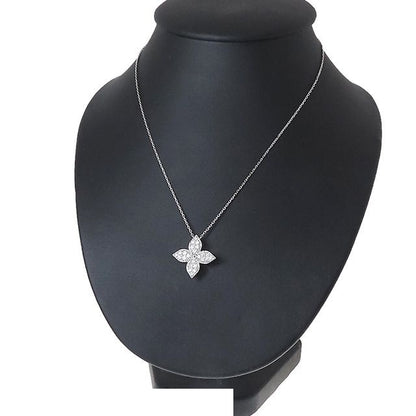 Louis Vuitton Idylle Blossom Pendant White Gold 18K Diamond Brooch Necklace — view 8