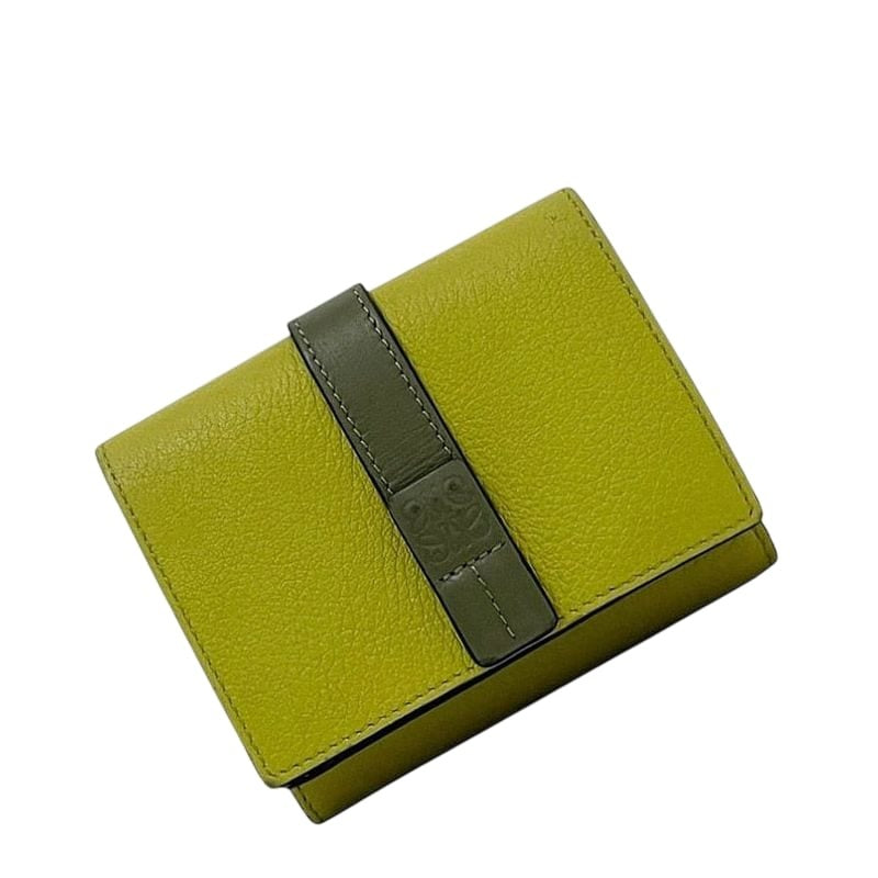 Loewe Trifold Wallet Green Anagram