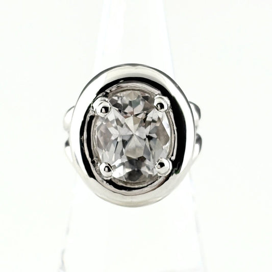Hermes Gaucho Ring Silver Topaz