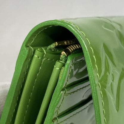 Louis Vuitton Vernis Portefeuille Sarah M93635 Vert Toninic Cles Dies
