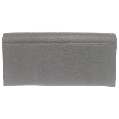 Gucci Interlocking G 256348 Leather Gray Long Wallet 0803 Gucci Men's