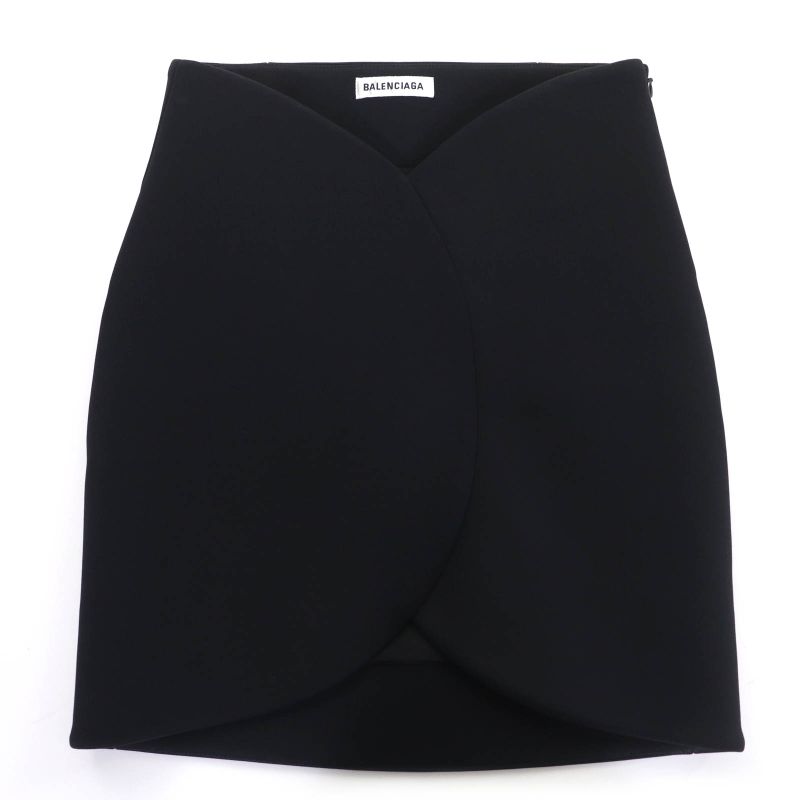 Balenciaga 2021 662987 Bonding Miniskirt Black 34 Ladies