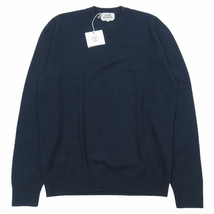 Hermes Cashmere 100% Elbow Patch Maillon Chaine D'ancre Knit Sweater Long