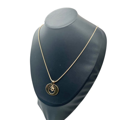 Christian DIOR Necklace Snake Chain Gold Plated Gold